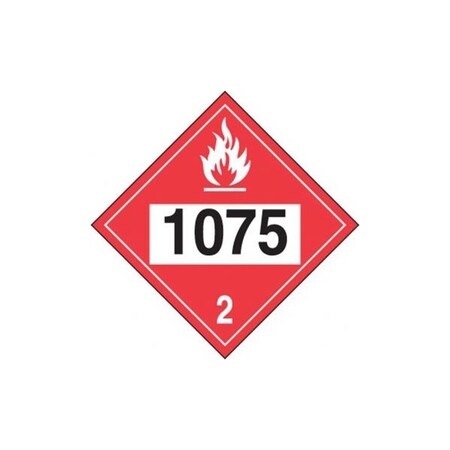 Accuform 4DIGIT DOT PLACARDS HAZARD CLASS 2 MPL724VS1 MPL724VS1